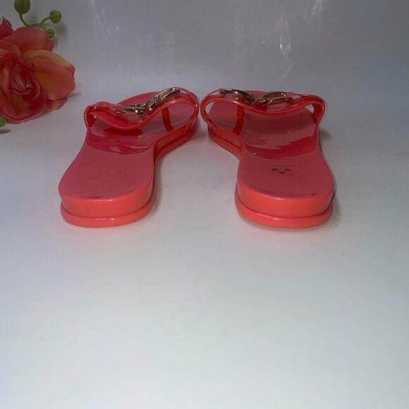 Vince Camuto Jelly Slides Coral 7-M - Picture 4 of 5
